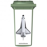 Space Shuttle Wheelie Bin Sticker Panel